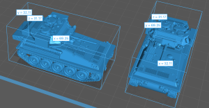 Light tank FV101 Scorpion - no equipment - closed hatch - 1:72
