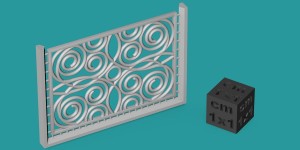 Decorative fence - type 1 - 4 pieces - 1:35