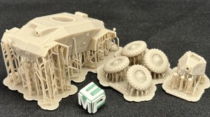 Armored car Alvis Straussler AC3D - open hatch - closed headlight - 1:72