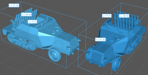 Self-propelled mortar Reihenwerfer S307(f) - no equipment on hull - 1:72