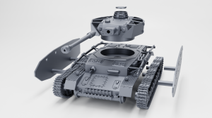 Heavy tank Pz.Kpfw. IV Ausf.H - open hatch - 1:72