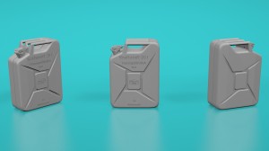 German WW2 jerrycans 1942 (w/markings) - 4 pieces - 1:35