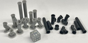 Cast iron gutters downspouts - 11 types - 1:35