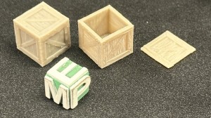 Zestaw skrzyń drewnianych - typ 2 - 6 elementów - 1:48