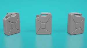 German WW2 jerrycans 1942 (plain) - 4 pieces - 1:72