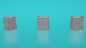 Niemieckie bańki na paliwo/olej - 10 litrów - typ 2 - 4 sztuki - 1:48