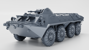 Transporter opancerzony BTR-70 - otwarte włazy i okna - 1:72