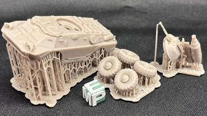 Amphibious armoured scout car BRDM-2 with UB-32M - closed hatches - 1:72
