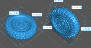 Set of 6 wheels for M5/T17 Deerhound - 1:72