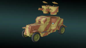 Austin armoured car - open hatches - various scales