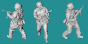 German WWII paratrooper - walking