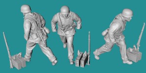 German WWII paratrooper - carrying ammo