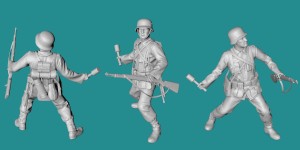 German WWII soldier - throwing grenade