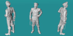 German WWII tank crew - standing - variant 2