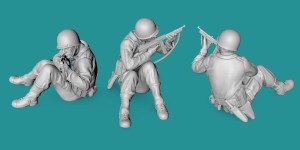 Amerykański żołnierz 2WŚ - chowający się nr 1