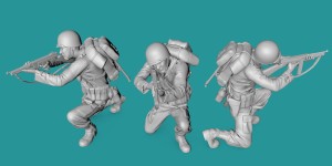 US WWII soldier - shooting - variant 3