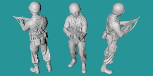 US WWII soldier - shooting - variant 2