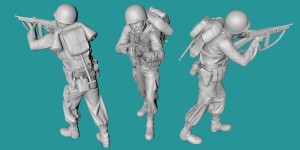 US WWII soldier - shooting - variant 1