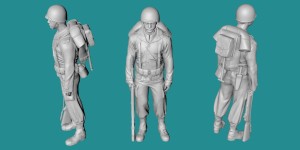 US WWII soldier - standing