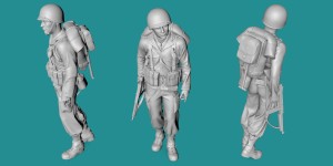 US WWII soldier - walking