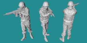 Modern US soldier - standing