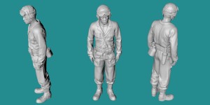 US WWII tank crew - standing - variant 1