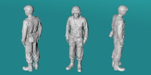 US WWII tank crew - standing - variant 2