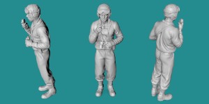 US WWII tank crew - talking - variant 2