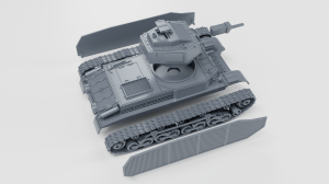 Medium tank 41.M Turan I2 (75mm) - with shields - open hatch - various scales