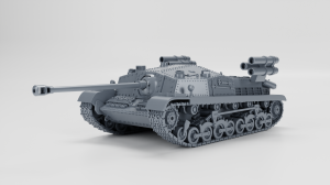 Siege howitzer with rocke launcher 43.M Zrinyi Sorozatveto - closed hatch - various scales