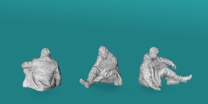 Russian tank crew - sitting