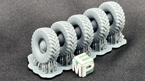 9.00 x 13 wheels - Dunlop tire, rim 2a - 5 pieces - 1:32