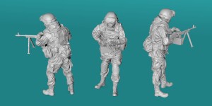 Russian soldier - with MG and balaclava