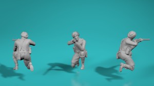 Indian soldier - pose no 3 - various scales