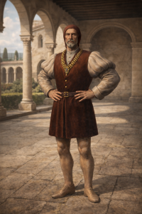 Renaissance Court - Noble man standing - various scales