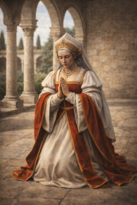 Renaissance Court - Noble woman kneeling - various scales