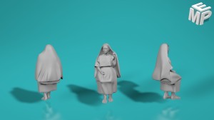 Starożytny Rzym - Siedząca kobieta - różne skale