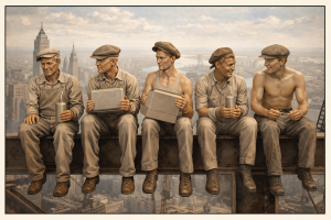 Construction workers 1 - set of 5 figures - various scales