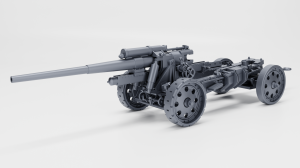 Field gun 10,5cm Kanone 18 - transport layout - various scales