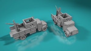Armadillo Mk.III - otwarte okna - działo w górę - różne skale