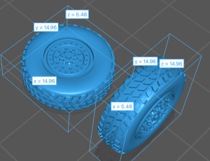 Zestaw 6 kół do M142 Himars - różne skale