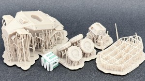 Opancerzony samochód rozpoznawczy 40.M Csaba - otwarty właz - różne skale