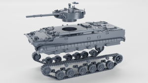 Bojowy wóz piechoty BMP-3 - otwarty właz - różne skale