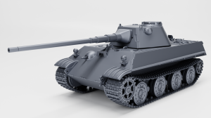 Panther 2 with the 88mm KwK 43 L/71 - zamknięty właz - różne skale