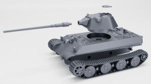 Panther 2 with the 88mm KwK 43 L/71 - otwarty właz - różne skale