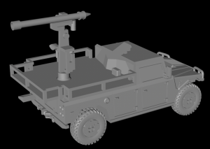 URO Vamtac z wyrzutnią Mistral - różne skale
