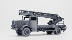 Wóż strażacki Mercedes-Benz L4500 DL30 - różne skale