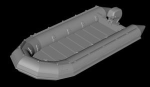 Ponton Zodiak - pełny - różne skale