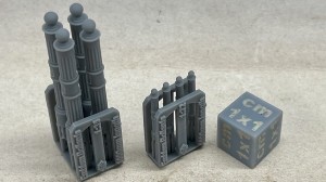 Emblem bollards 1000mm - 4 pieces - 1:48