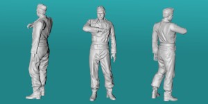 German WWII tank crew - variant 1 - various scales